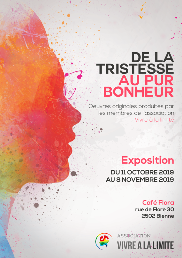 Vernissage le jeudi 10.10.2019 à 17h30 au Café Flora, Rue de Flore 30 à Bienne